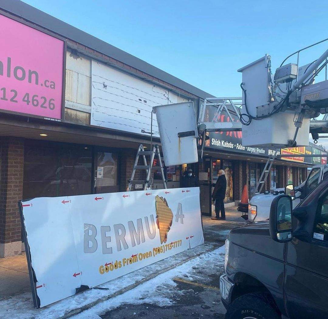 Restaurant Indoor Sign Installation- North York, ON Restaurant Indoor Sign Installation- North York, ON
